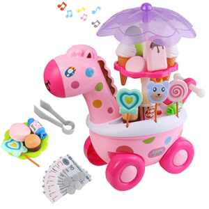 ماشین برقی آب نبات بستنی فروشی مدل زرافه Candy Ice Cream Car -اسباب بازی